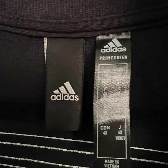Adidas Women’s 4x Full Zip Sweatshirt Black with White Stripe New w/o Tags - Picture 3 of 9